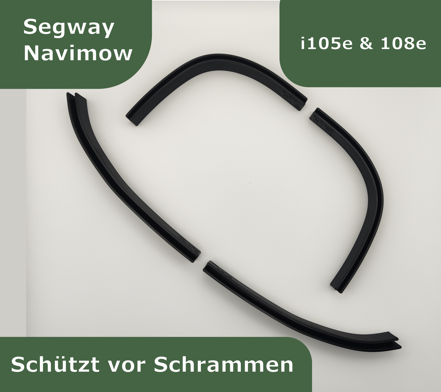 Antrazit Kantenschutz für Segway i105e & i108e Navimow Bumper tuning